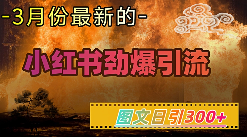 小红书超劲爆引流手段，图文日引300+轻松变现1W-爱学库