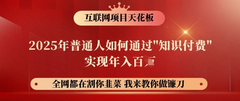 互联网项目天花板，2025年普通人如何通过知识付费实现年入百个【揭秘】-爱学库