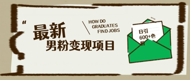 最新男粉变现项目，日引100+S粉，流量爆炸，小白轻松上手-爱学库