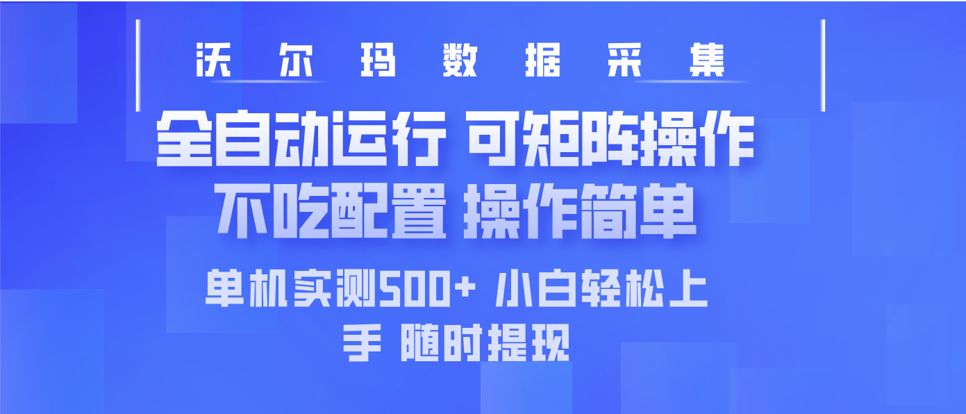 （14560期）最新沃尔玛平台采集 全自动运行 可矩阵单机实测500+ 操作简单-爱学库